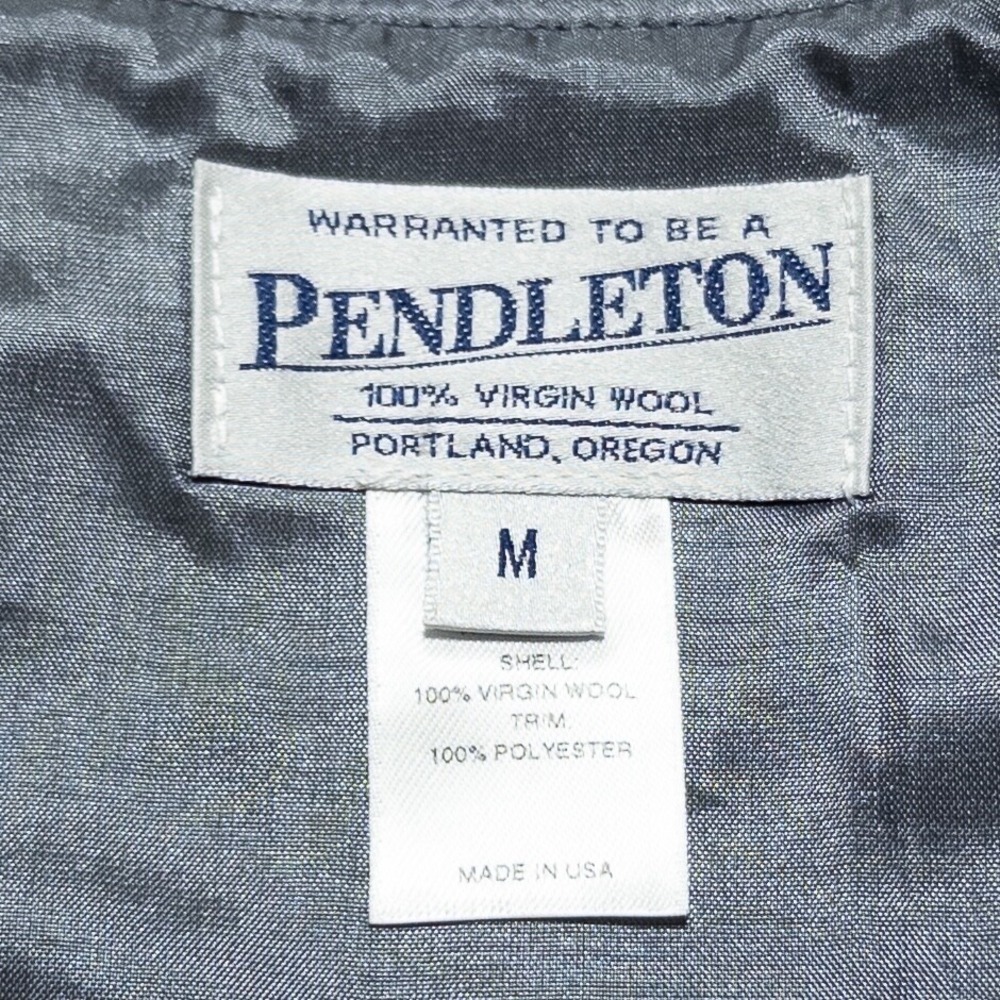 Pendleton Vest Womens Medium Gray Wool Brocade Da… - image 7